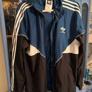 Skateboarding Adidas Men's Teal and Black Jacket